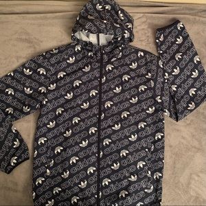 Adidas Originals Monogram Windbreaker Jacket NWT